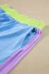 Color Block Detail Casual Two-piece Set